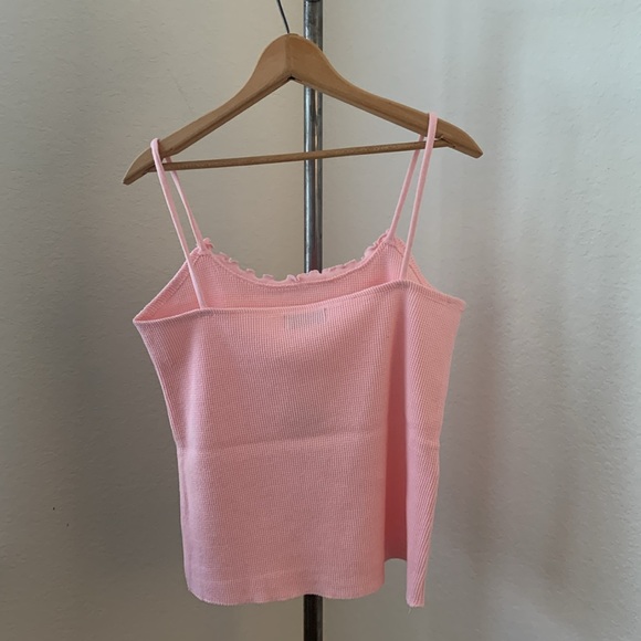 Fitigues NWT bundle of 2 sz L waffle camisole tank tops pink and red - Picture 9 of 11